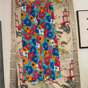 Floral Wide Leg Pants